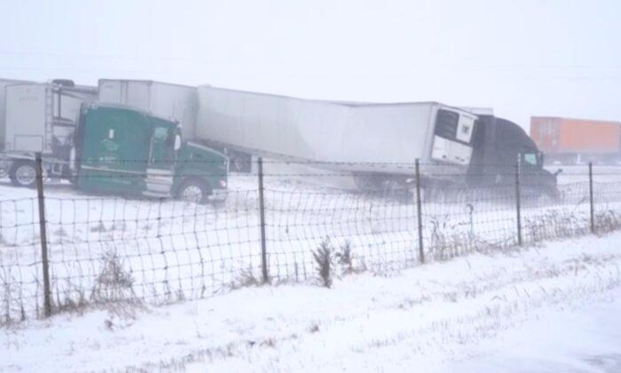 100-Vehicle Pile-Up Shuts Down Illinois Highway Amid Heavy Snowstorm