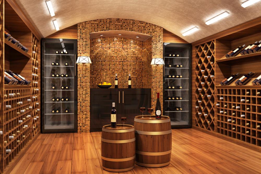 The size and complexity of a wine cellar is subject to the budget and available room. Systems are available to match home size and preferred price points. (Slavun/Shutterstock)