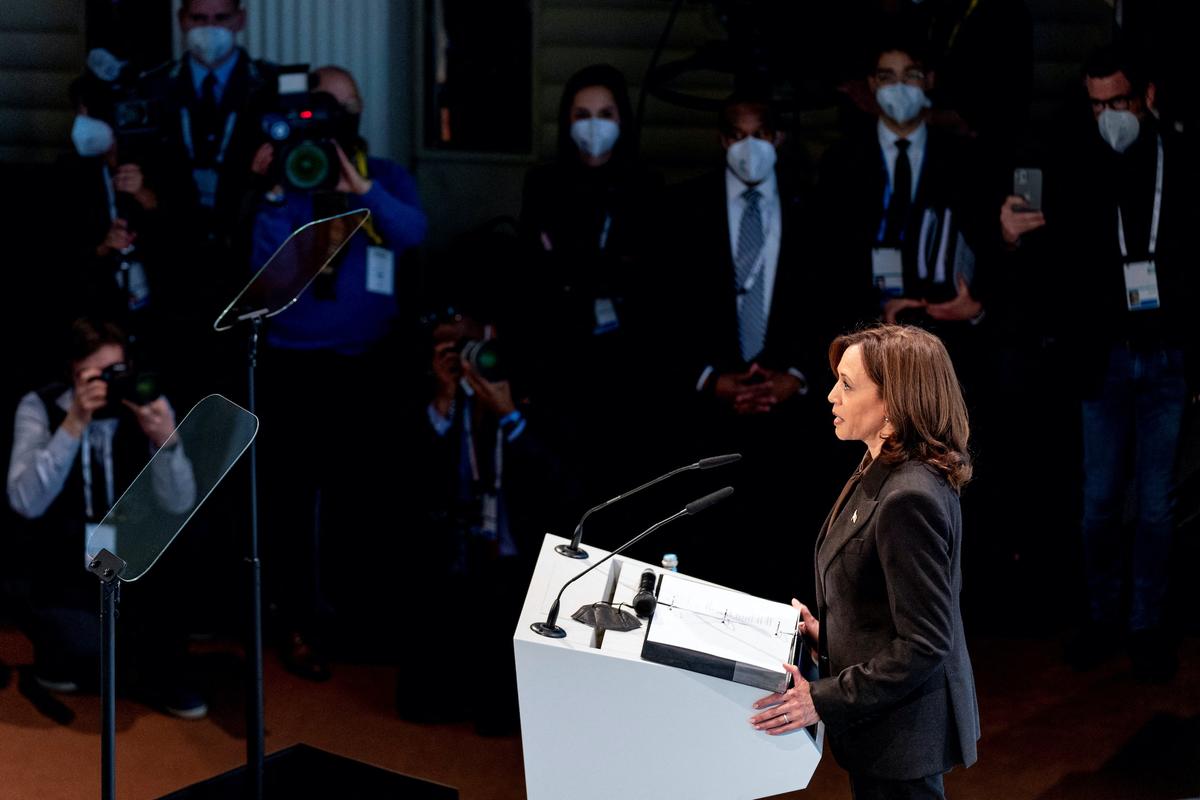Harris Warns Russia of ‘Unprecedented’ Economic Costs If It Invades Ukraine