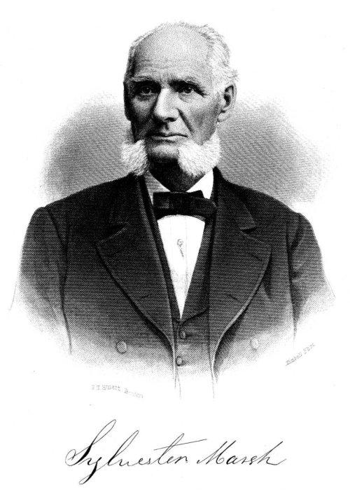 Portrait of Sylvester Marsh in The Bay State Monthly (May 1885), as reproduced by The Project Gutenberg. (Public Domain)