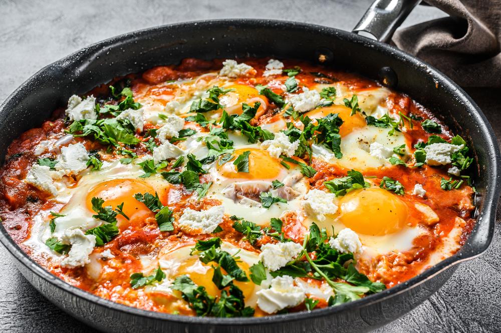With just a few tweaks, you can turn your pasta sauce into a shakshuka sauce. (Mironov Vladimir/Shutterstock)
