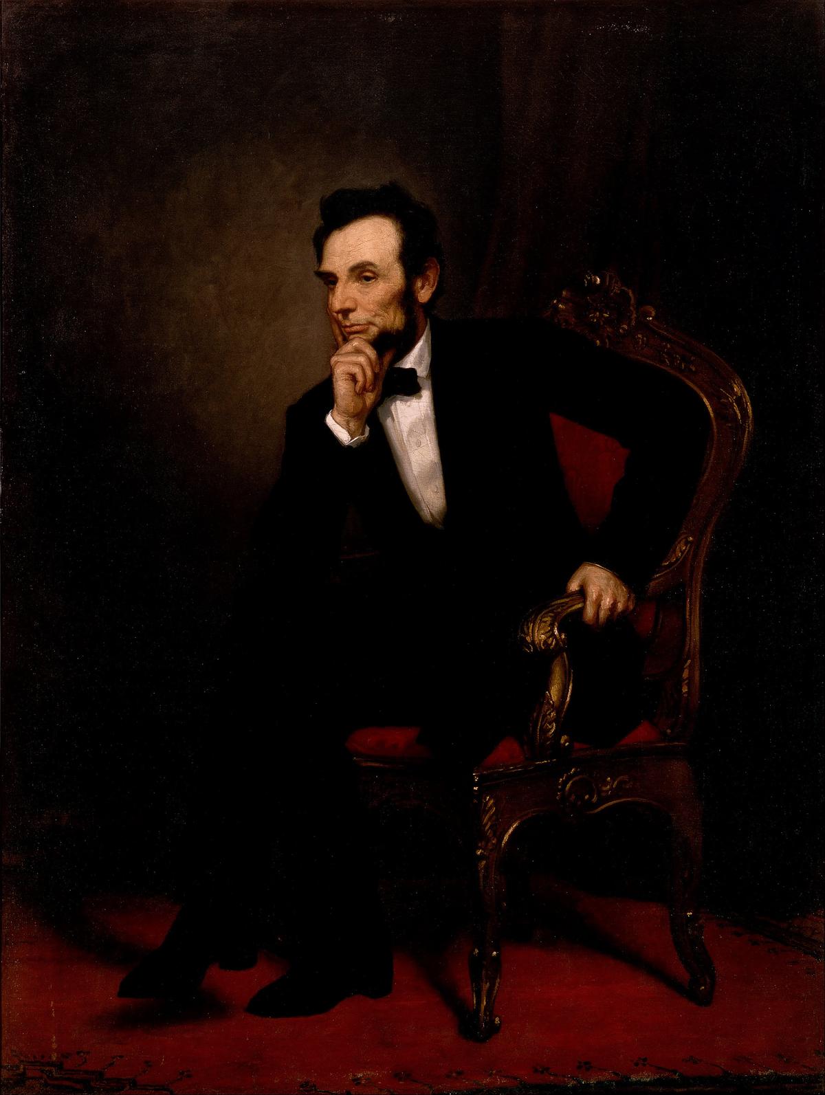 “Abraham Lincoln” by George Peter Alexander Healy, 1869. Oil on canvas. White House. (Public Domain)