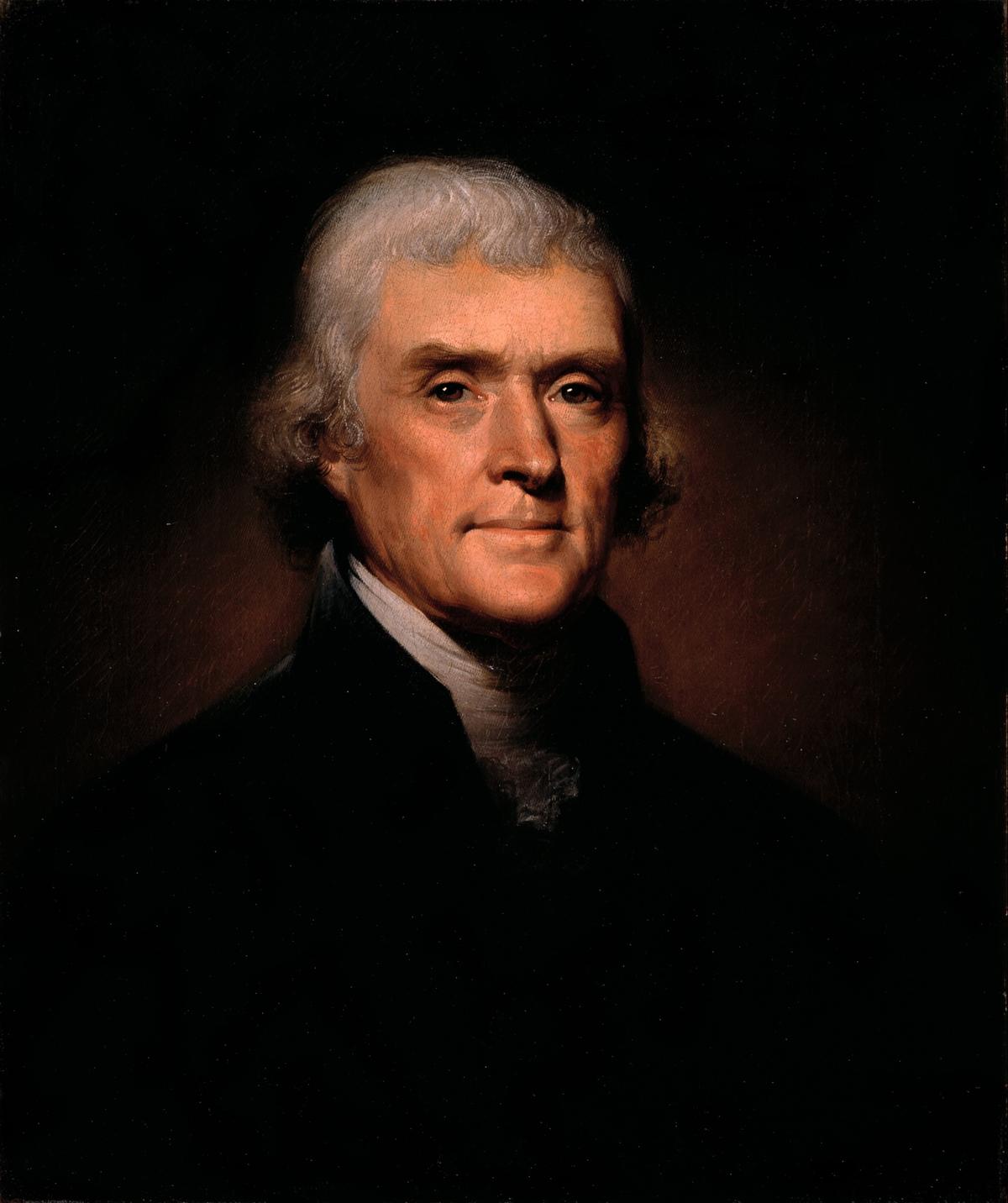 “Thomas Jefferson” by Rembrandt Peale, 1800. Oil on canvas. White House. (Public Domain)
