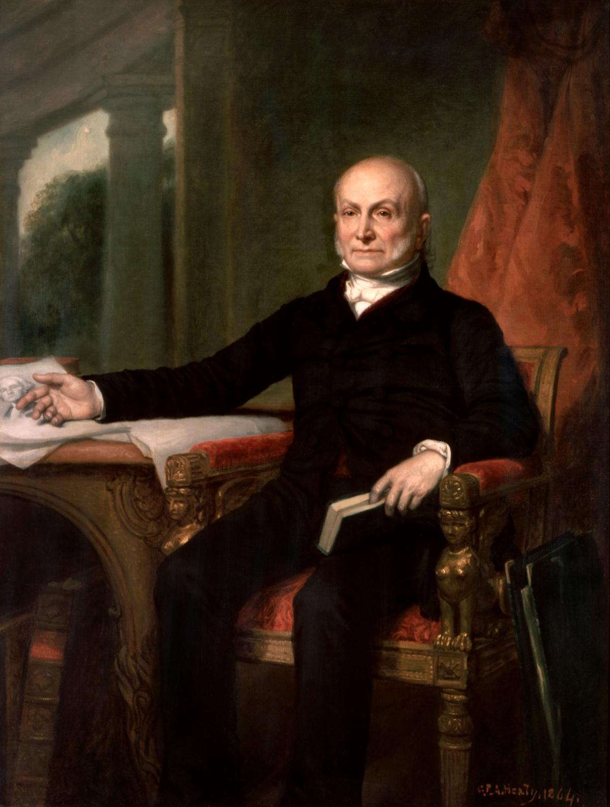 “John Quincy Adams” by George Peter Alexander Healy, 1858. Oil on canvas. White House. (Public Domain)