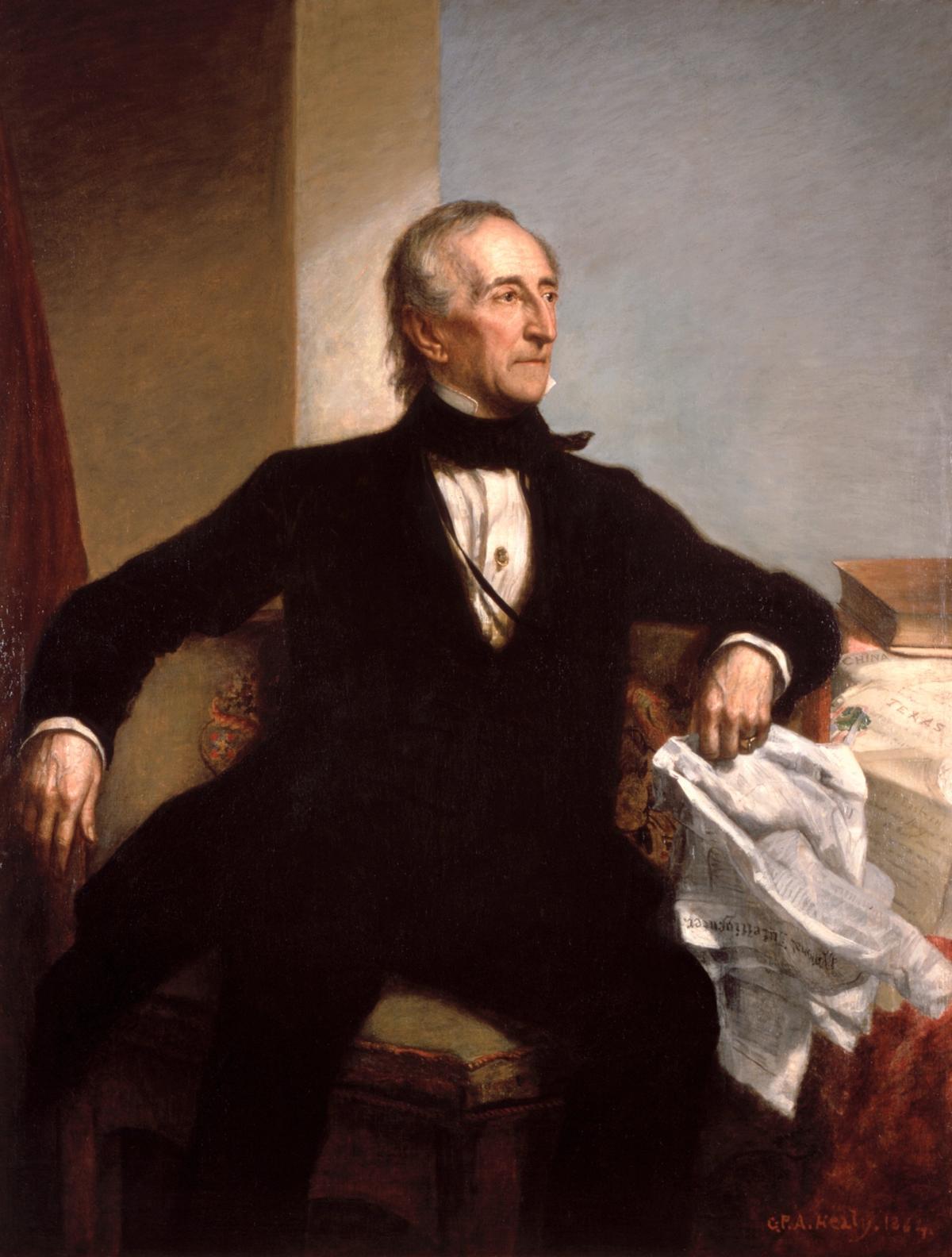 “John Tyler” by George Peter Alexander Healy, 1864. Oil on canvas. White House. (Public Domain)