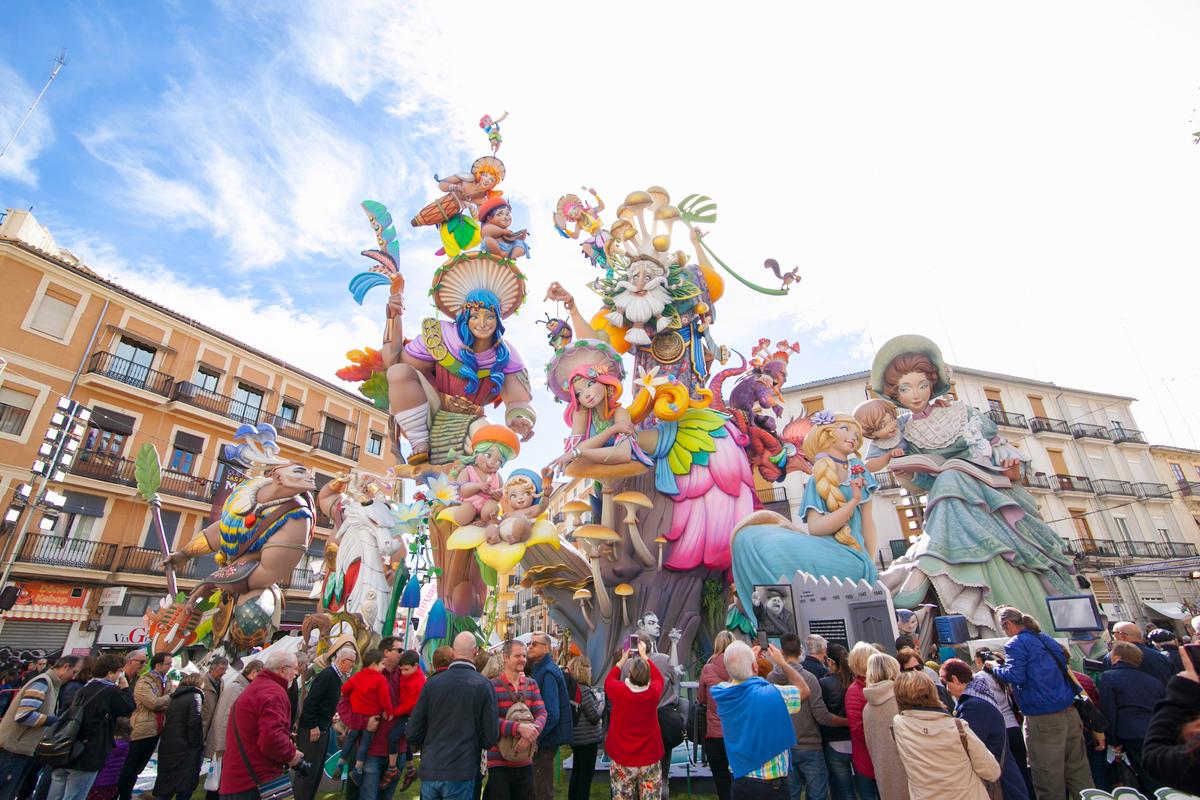 One of the enormous floats at Las Fallas festival. (Courtesy of Visit València)