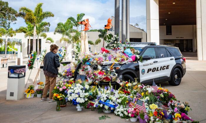 Huntington Beach Police Unveil Memorial for Officer Killed in Helicopter Crash