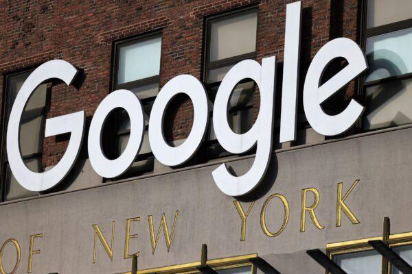 The Manhattan Google headquarters is seen on in New York City, N.Y., on Jan. 25, 2021. (Michael M. Santiago/Getty Images)