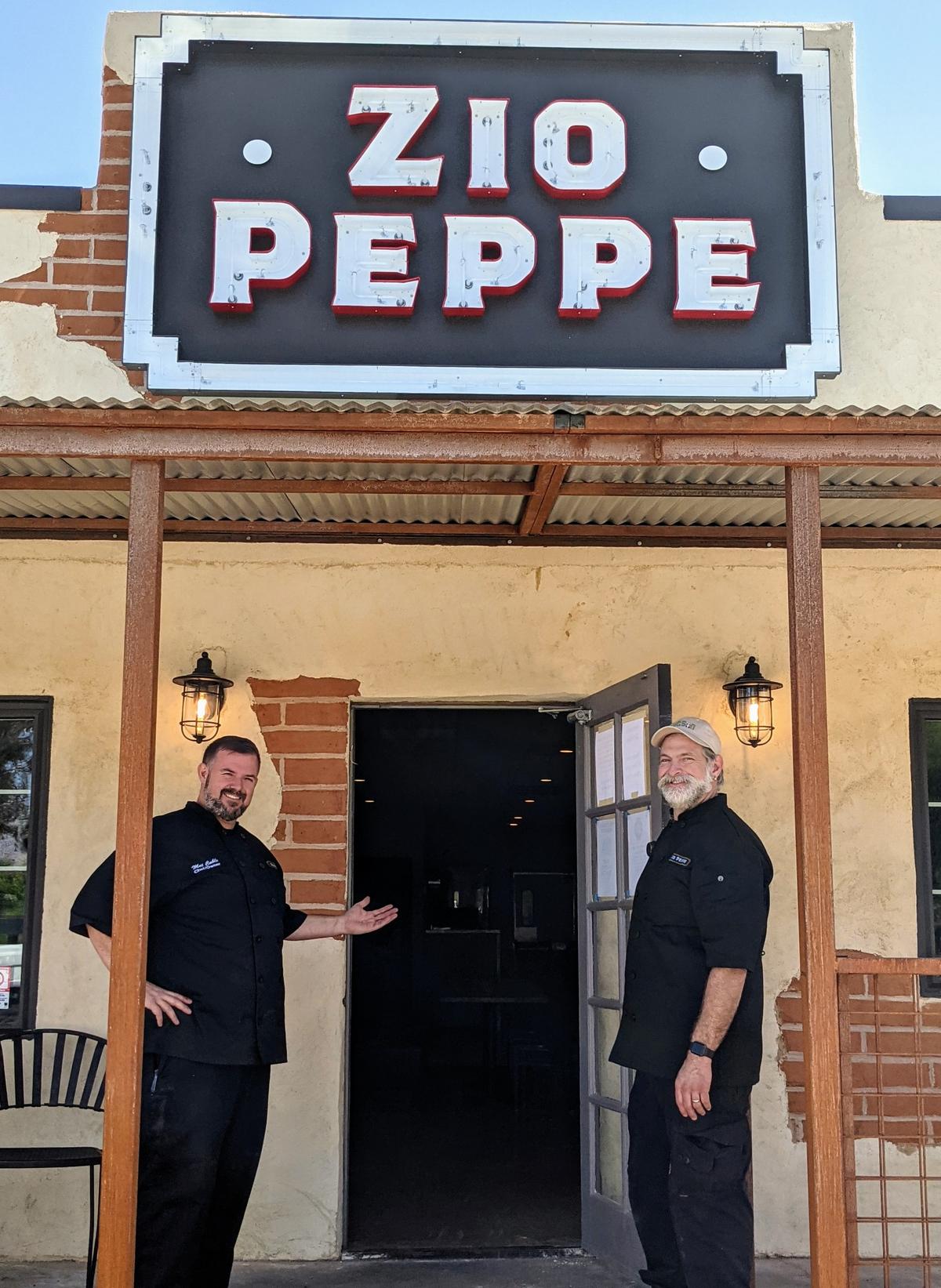Friends and fellow chefs Mat Cable (left) and Devon Sanner opened Zio Peppe in April 2021. (Courtesy of Zio Peppe)