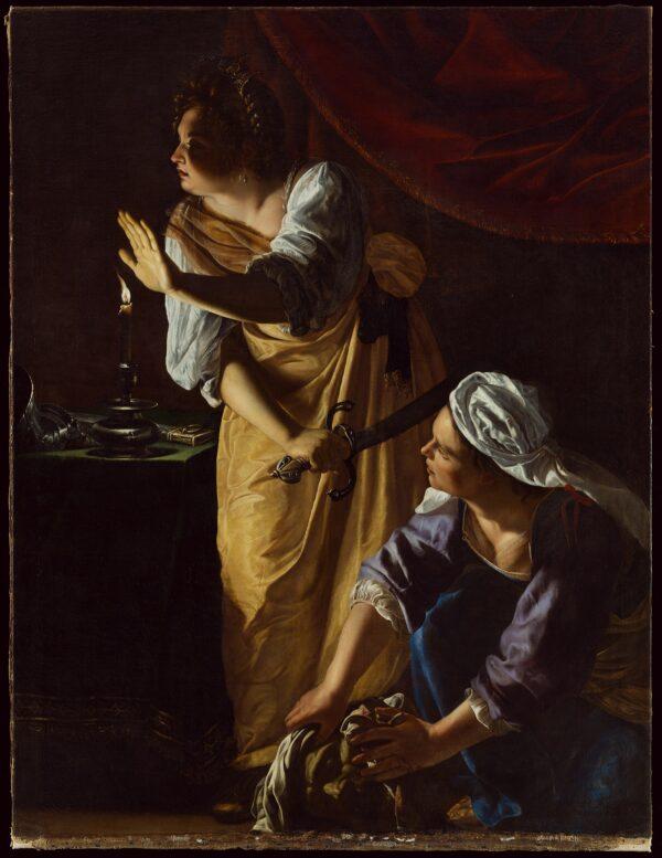 "Judith and Her Maidservant With the Head of Holofernes," 1523―1525, by Artemisia Gentileschi. Oil on canvas; 73 11/16 inches by 55 7/8 inches. Detroit Institute of Arts. (Detroit Institute of Arts)