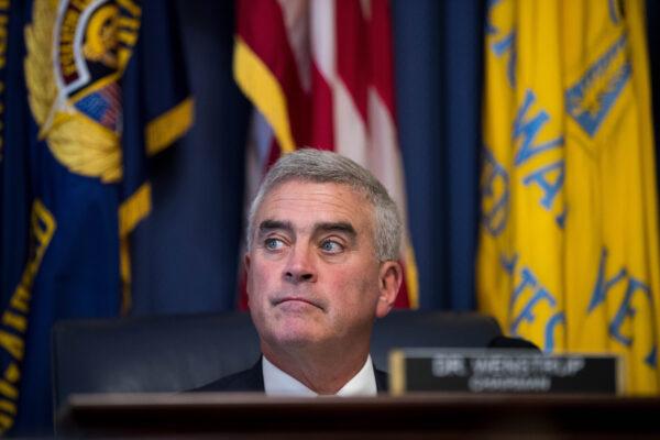 Rep. Brad Wenstrup (R-Ohio) during a House Veterans' Affairs Committee hearing in Washington DC, on Sept. 26, 2017. (Drew Angerer/Getty Images)