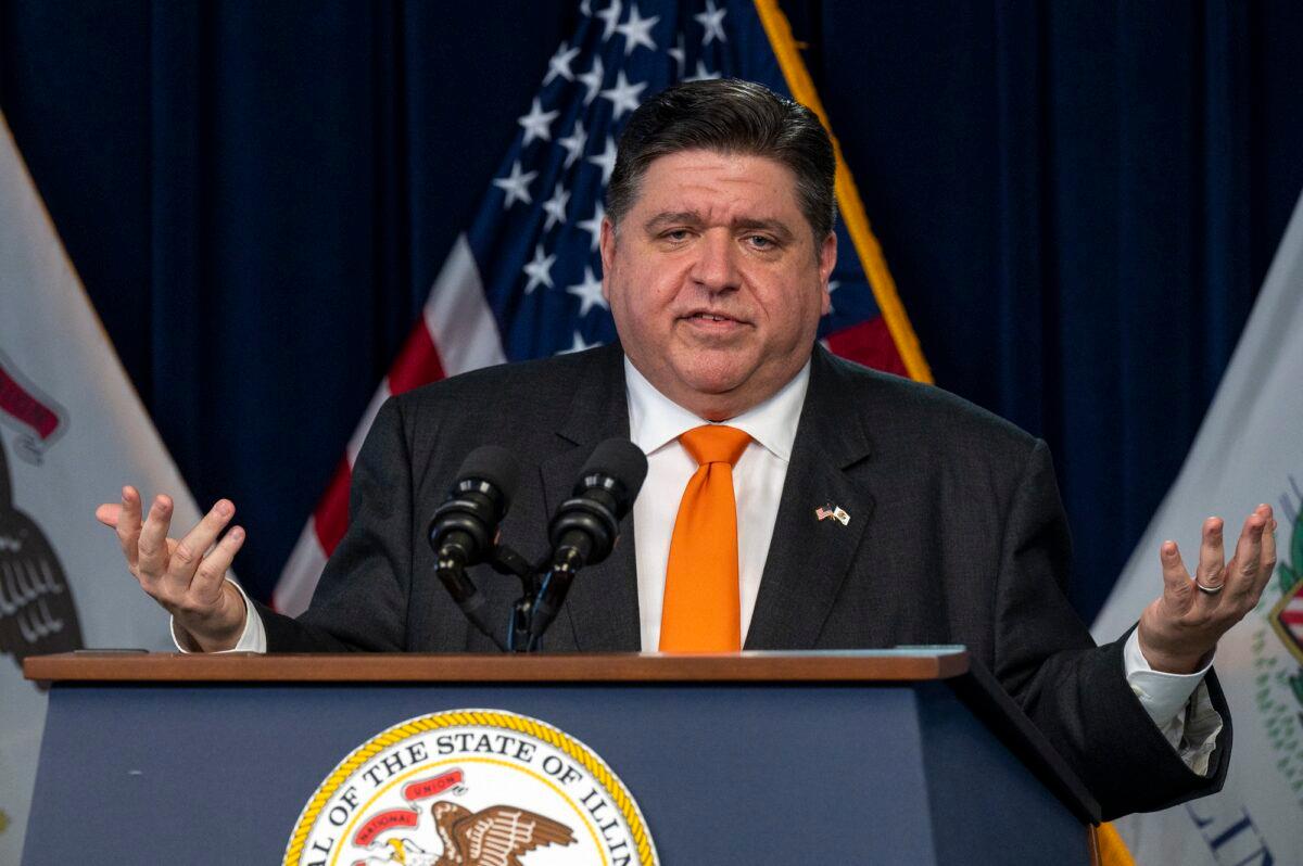Illinois Gov. J.B. Pritzker is expected to sign HB 5855 into law if it makes it to his desk. (Tyler LaRiviere/Chicago Sun-Times via AP)