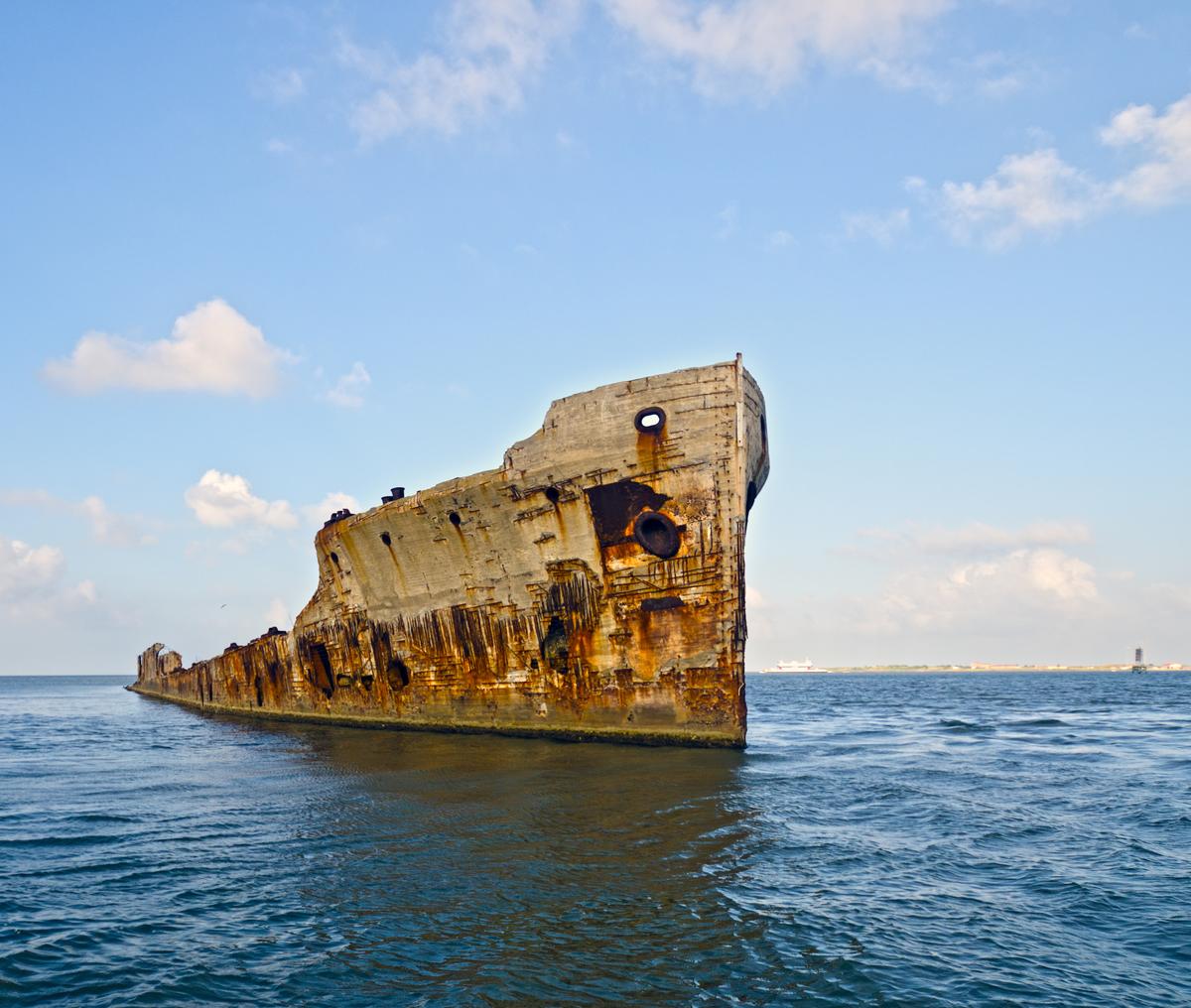 The remains of the USS Selma at Seawolf Park in Galveston, Texas. (Visit Galveston)