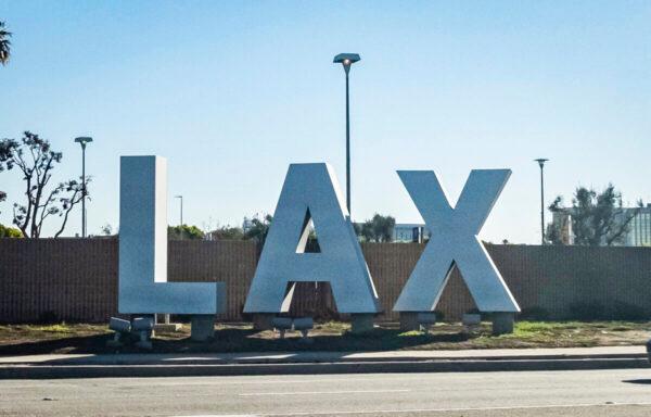 Los Angeles International Airport in Los Angeles, Calif., on Jan 2, 2022. (John Fredricks/The Epoch Times)