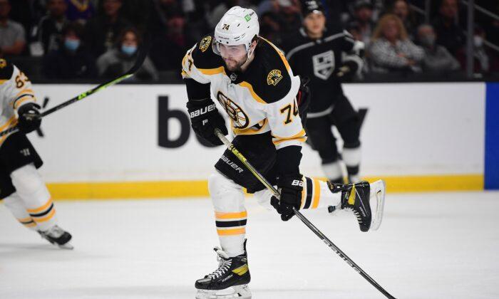 NHL Roundup: Jake DeBrusk Posts Natural Hat Trick in Bruins’ Win