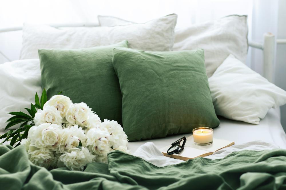 Changing out your bedding will instantly give your bedroom a spring makeover. (Kryvenok Anastasiia/Shutterstock)
