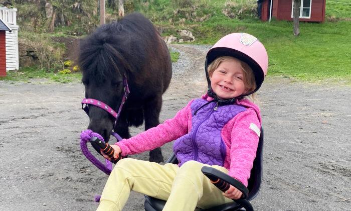 6-Year-Old Girl Develops a Special Bond With Mini Horse, Cares for Him in the Sweetest Way