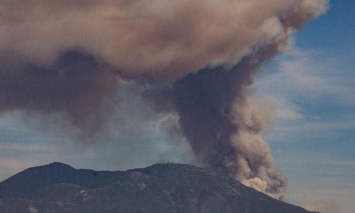 Wildfire Continues to Burn in Cleveland National Forest
