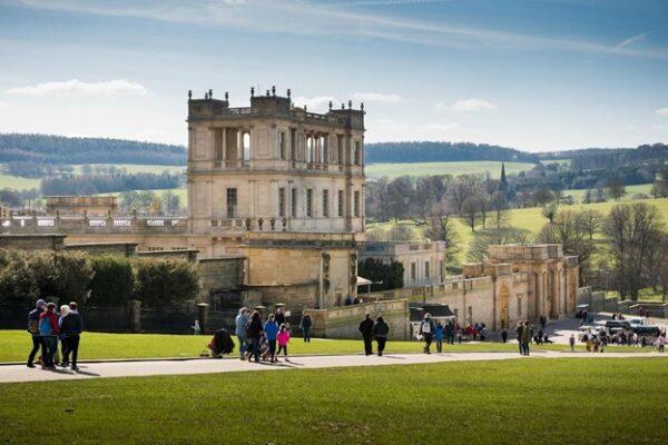 The North Tower Belvedere, a type of building that looks out over the landscape, is where house guests would enjoy a view of the surrounding countryside. (Chatsworth House Trust)