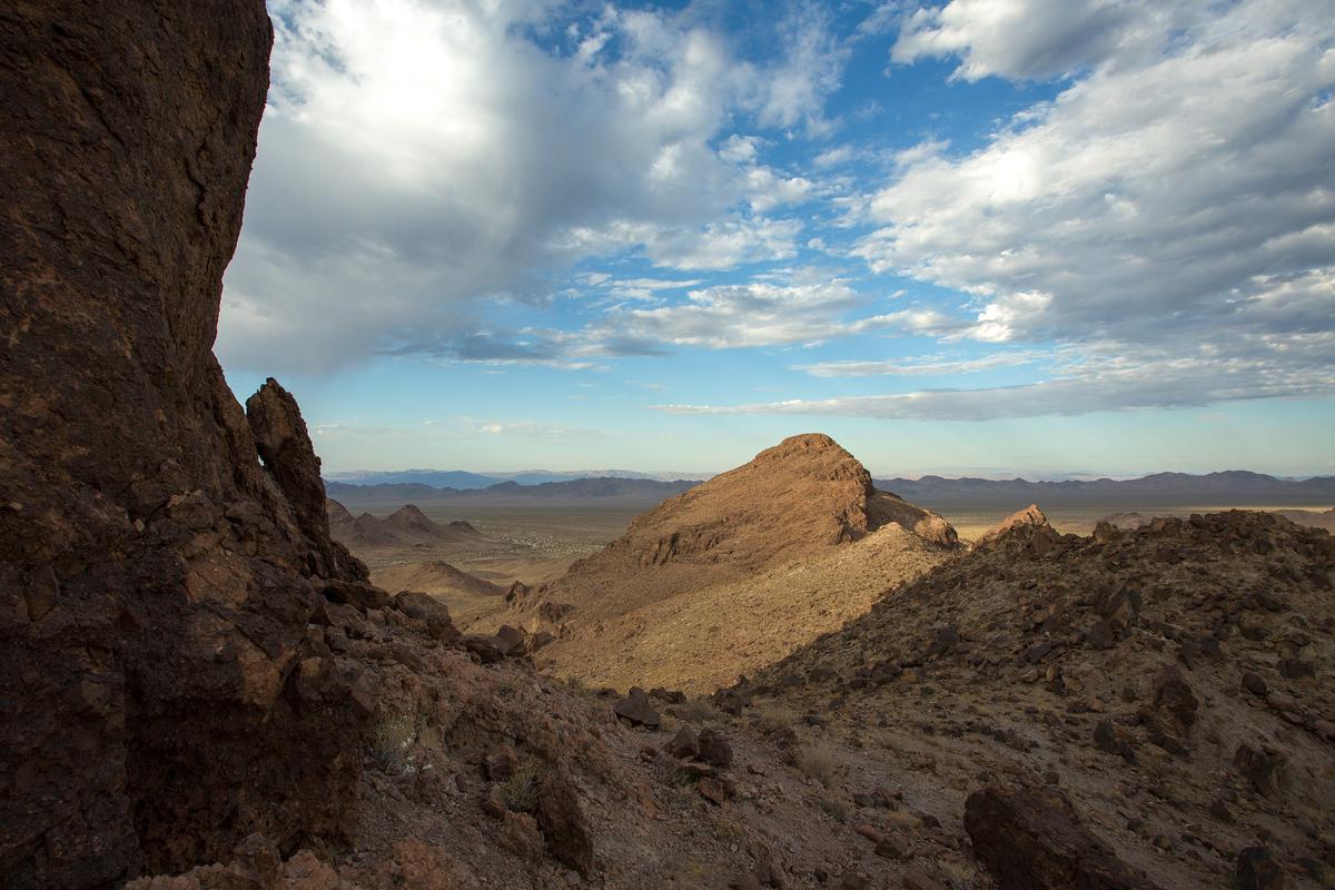 A morning vista is seen from a ridgetop in the Trilobite Wilderness region of Mojave Trails National Monument near Essex, Calif., on Aug. 28, 2017. (David McNew/Getty Images)