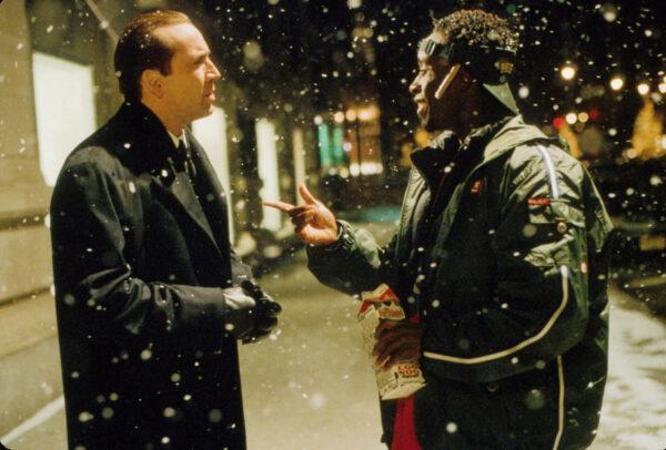 Nicolas Cage (L) and Don Cheadle in "The Family Man." (Beacon Pictures)