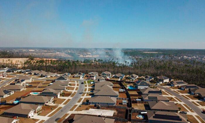 Fire Forces Evacuation of Hundreds of Homes in Florida Panhandle