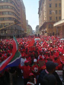 Russia's Legacy in Africa: South African Communist Party Protest in Johannesburg City Center, March 2019, (Courtesy SACP).