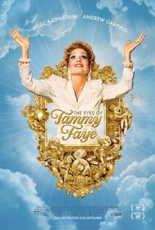 Theatrical poster for "The Eyes of Tammy Faye" starring Jessica Chastain. (Searchlight Pictures)