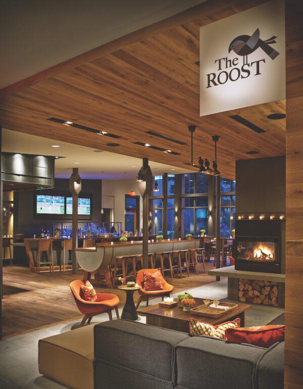 The Roost is the restaurant and lobby bar at Topnotch Resort. (Courtesy of Topnotch Resort)