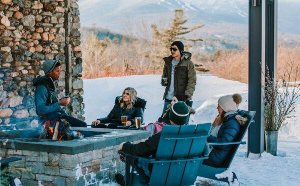 The firepit is a great place to enjoy cocktails and smores at Topnotch. (Courtesy of Topnotch Resort)