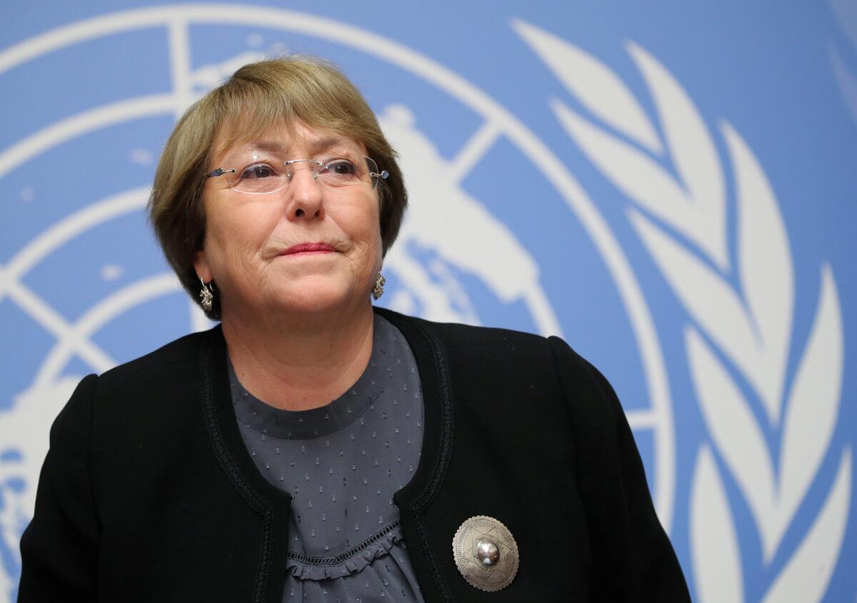 U.N. High Commissioner for Human Rights Michelle Bachelet attends a news conference at the United Nations in Geneva, Switzerland, on Dec. 5, 2018. (Reuters/Denis Balibouse)