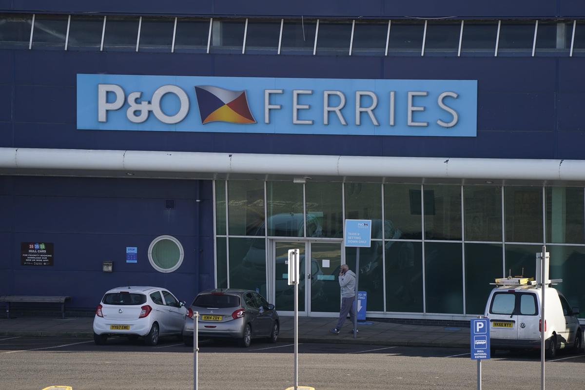 P&O Ferries at the Port of Hull, East Yorkshire, England on March 18, 2022. (Danny Lawson/PA)