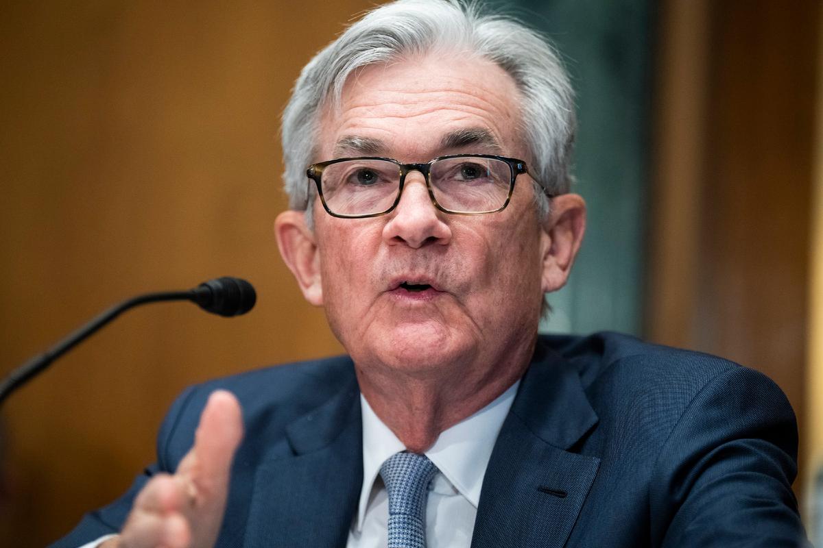 Federal Reserve Chairman Jerome Powell testifies before the Senate Banking Committee hearing on Capitol Hill in Washington on March 3, 2022. (Tom Williams, Pool via AP)