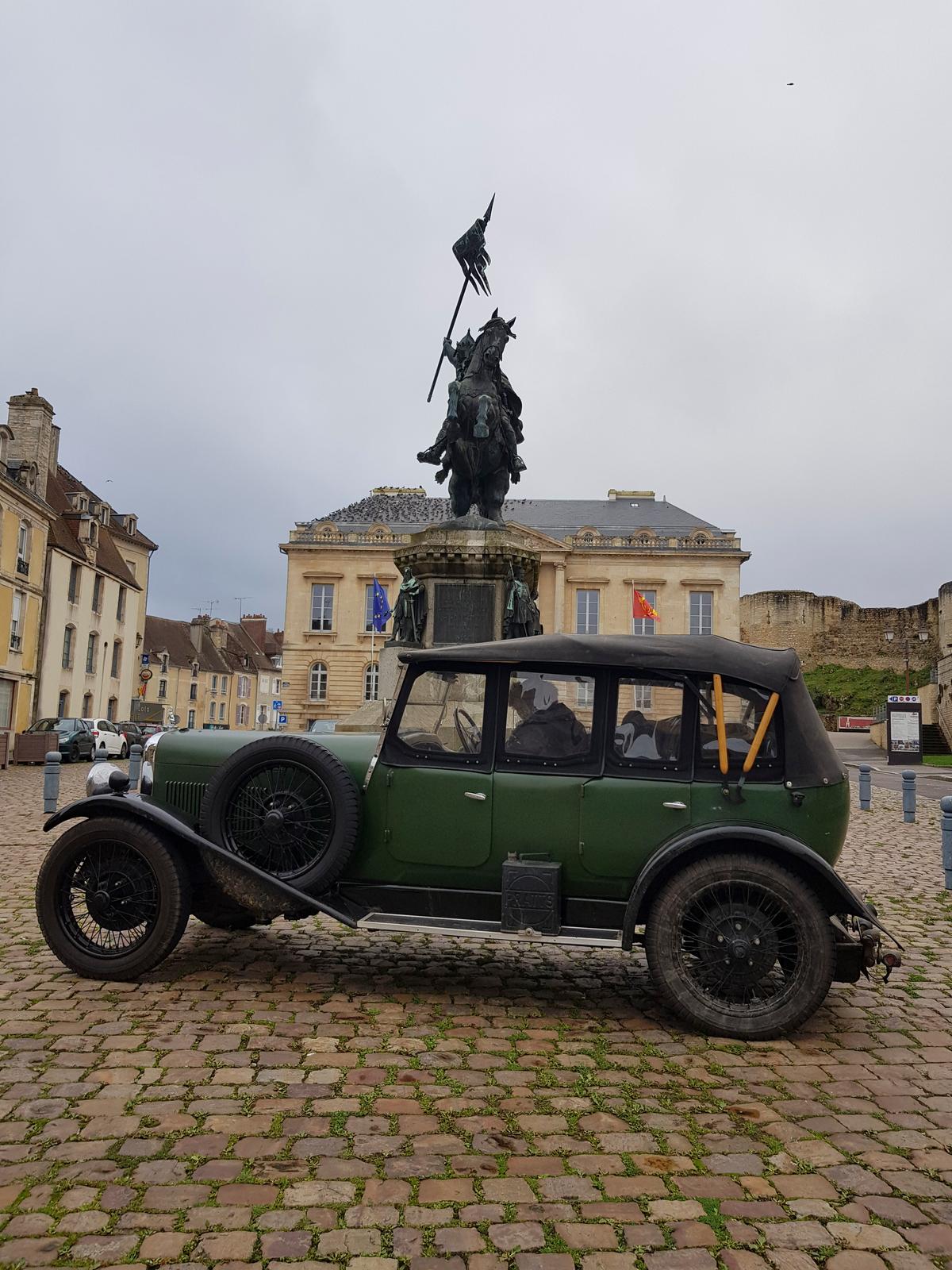 Mark's 1931 Alvis pictured in France, again. (Courtesy of Caters News)