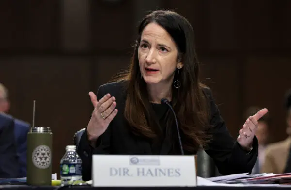 Director of National Intelligence (DNI) Avril Haines testifies before the Senate Intelligence Committee on March 10, 2022 in Washington. The committee held a hearing on worldwide threats. (Kevin Dietsch/Getty Images)