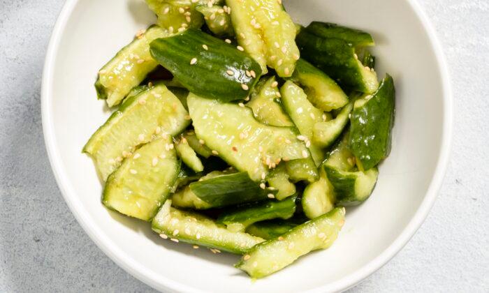 You Won’t Need a Knife for This Extra-Flavorful, Asian-Inspired Cucumber Salad