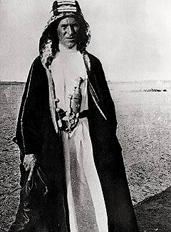 T.E. Lawrence at Rabigh, north of Jeddah, Saudi Arabia, in 1917. (Public Domain)