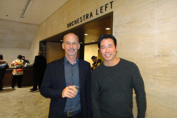 Alan Mercier (L) and Matthew Yee at the Shen Yun Performing Arts performance at The David H. Koch Theater at Lincoln Center, on March 10, 2022. (Xinxin Teng/The Epoch Times)