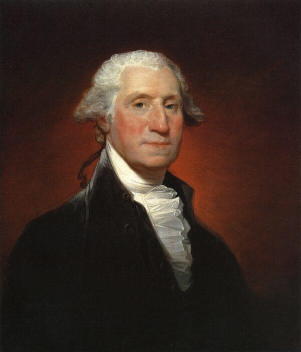 “George Washington,” 1795, by Gilbert Stuart. Oil on canvas, 29.13 inches by 24.13 inches. Private collection. (Public Domain)
