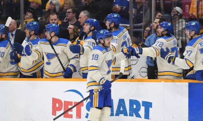 NHL Roundup: Blues Rebound for 7–4 Win Over Predators