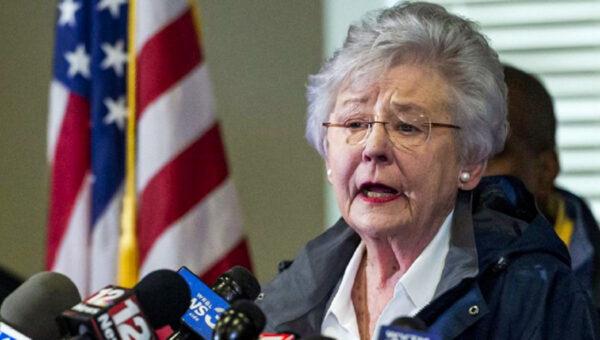 Alabama Gov. Kay Ivey speaks at a news conference in Beauregard, Ala., on March 4, 2019. (Vasha Hunt/AP Photo)