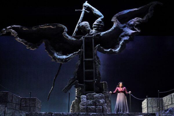 Michelle Bradley as Tosca in the Lyric Operation production of "Tosca." (Cory Weaver)