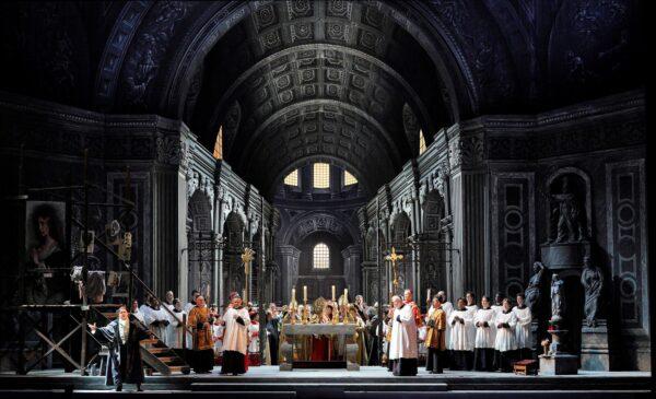 Ensemble cast of "Tosca" at the Lyric Opera. (Cory Weaver)