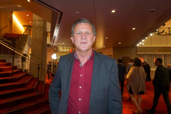 Terry Harrison at the Shen Yun Performing Arts performance at SAFE Credit Union Performing Arts Center, on March 15, 2022.  (Yawen Hung/The Epoch Times)