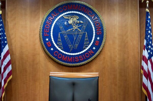 A view of the commission's hearing room before a hearing at the Federal Communications Commission in Washington on Dec. 14, 2017. (Brendan Smialowski/AFP via Getty Images)