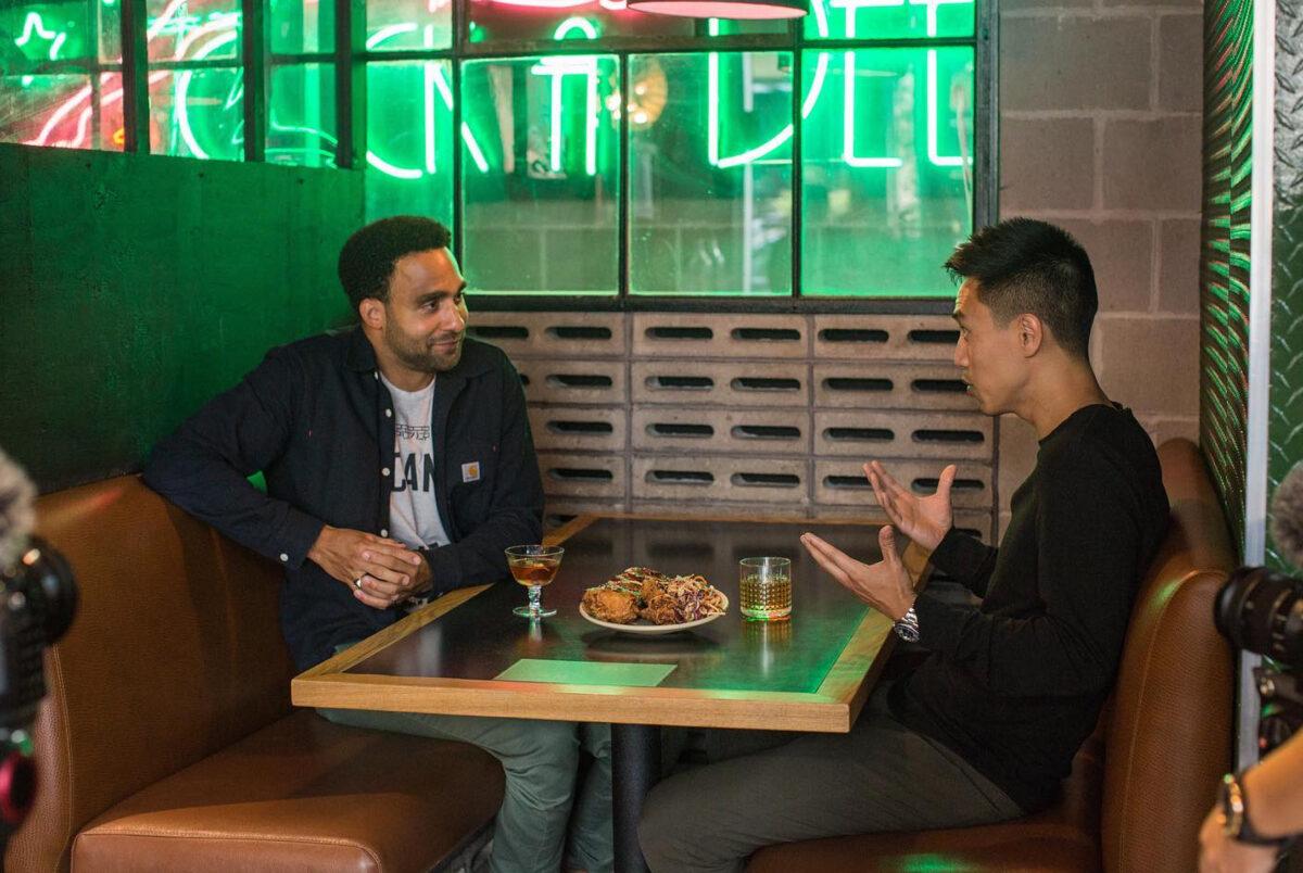 Justin Tisdall (L), co-owner of Juke Fried Chicken in Vancouver, in a file photo. (Courtesy of Juke)