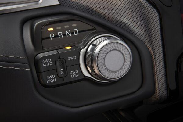 Gear selector. (Courtesy of Ram/Stellantis)