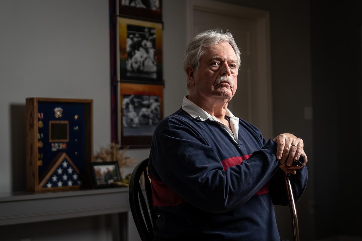 Thomas Caldwell at his home in Berryville, Va., on March 19, 2022. (Samira Bouaou/The Epoch Times)