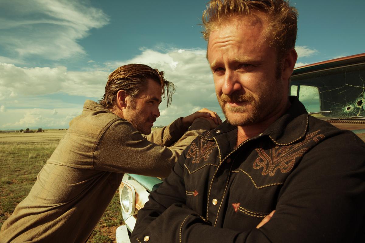 Toby Howard (Chris Pine, L) and Tanner Howard (Ben Foster) in the Neo-Western "Hell or High Water." (CBS Films)