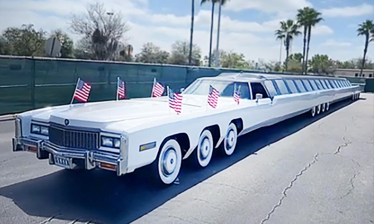 Man Builds 100-Foot Limo With Swimming Pool, Helipad, Sets Guinness Record for World's Longest Car
